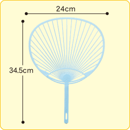 【うちわ骨】水色 スタンダードサイズ